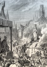 Jeanne d'Arc, the Maid of Orleans or Joan of Arc, 1412-1431, French national heroine and saint of