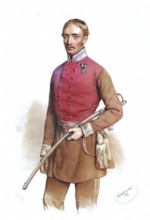 Heinrich Hentzi von Arthurm (1785-1849), k. k. Generalmajor. 1849 Defender of Budapest, Historical,