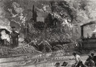 Moulins Incendie Du Faubourg Chaveau January 3, 1877