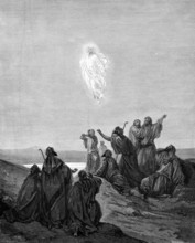 The Ascension, Jesus taking leave of his disciples, Acts chapter, 1 verse 9, Saint Spirit, cloud,