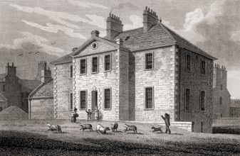 General Lying-in Hospital, Edinburgh, Scotland, 19th century, Views in Edinburgh by J. & H. S.
