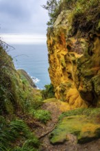 The beautiful views of the sea from Mount Ulia in the city of San Sebastian, Gipuzkoa. Basque