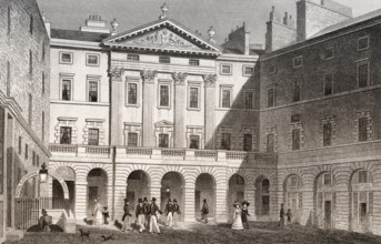 Royal Exchange, High Street, Edinburgh, Scotland, 19th century, from Modern Athens by Th. H.