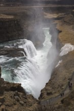 Gullfoss (Golden Falls is a waterfall located in the canyon of the Hvítá river in southwest Iceland