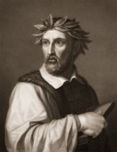 Torquato Tasso, 1544 - 1595, an Italian poet of the Counter-Reformation, Torquato Tasso, 1544 -