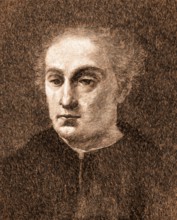 Christopher Columbus, 1451, 1506, Italian navigator, digitally edited