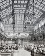 Das Unterhaus, London, England, 19. Jahrhundert
