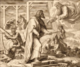 Noah's Ark, Old Testament, by Julius Schnorr von Carolsfeld, 1860