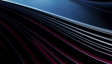 A stunning 3D render illustration featuring smooth, futuristic wavy lines in a dynamic composition.