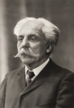 Portrait of Gabriel Urbain Fauré, 1845 – 1924, French composer, digitally edited according to a