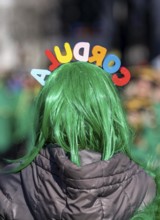 Rose Monday parade in Düsseldorf, dressed up fools at the street carnival, Cordula Grün, North