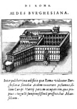 Palazzo di Borghese, the urban dwelling of the Roman princely house of Borghese, Rome, Italy,