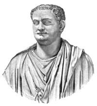 Titus or Titus Flavius Caesar Vespasianus Augustus, 39 - 81, Roman Emperor from 79 to 81, Titus