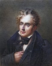 Francois Rene de Chateaubriand, 1768-1848. French politician and author.Photo-etching after the