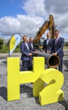 Werne, North Rhine-Westphalia, Germany, Ground-breaking ceremony for OGE's H2 training line in