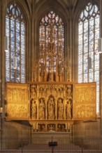 Marian altar by Hans Seyfer in the Kilianskirche in Heilbronn, Baden-Württemberg, Germany
