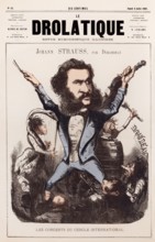 Title page of Le Drolatique, Johann Baptist Strauss II, 1825 – 1899, Austrian composer and