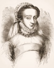 Elisabeth of Austria, 1554-1592, Queen of France as the wife of King Charles IX