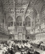 Queen Victoria opening the parliament, 1866