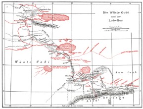 The Gobi Desert with Lop Nur or Lop Nor, East Asia, 19th century