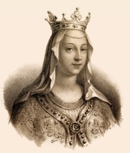 Clotilde or Chrodochild, wife to Dagobert III, 699-715, Merovingian king of the Franks