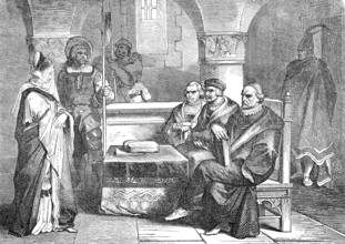 The trial of Olimpia Maidalchini Pamphilj, 1591 – 27 September 1657, the sister-in-law of Pope