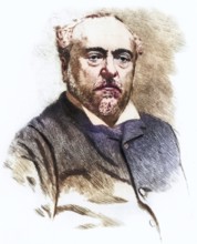 (Alexis) Emmanuel Chabrier (1841-1894) . French composer, Historic, digitally restored reproduction
