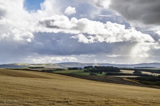 Scottish fields and farms, Southeast Scotland, UK