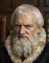 Portrait of Hans Sachs, symbolic image historical personality, poet, master singer, playwright,