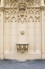Ornamented wall. Led nice castle (lednice zamek) is built in the 13th century and is today one of