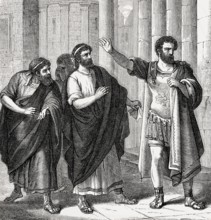 Banishment of Marcus Furius Camillus, c. 446 – 365 BC, a Roman soldier and statesman