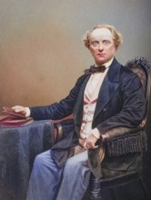 Charles John Kean, 1811-1868, English actor. Painted by DJ Pound after a photograph by Mayall. From