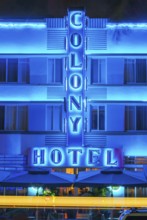 The Colony Hote on Ocean Drive, South Beach, Miami, Florida, USA