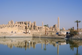 Sacred Lake and Karnak Temple, Luxor, Egypt