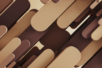 Abstract background features soft geometric shapes in warm tones, creating a serene atmosphere for