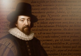 Portrait of Sir Francis Bacon, Baron Baco of Verulam, 1561 - 1626, English lawyer, statesman,