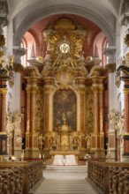 Interior view, chancel, high altar, Church of St Martin, St Martin's Church, Bamberg, Upper