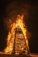 Funkenfeuer, near Reichenbach, Allgäu, Bavaria, Germany