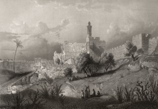 The Jebusite fortress Zion, Jerusalem