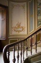 Staircase with murals, Frederiksberg Alléh, Frederiksberg, Copenhagen, Denmark