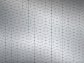 Geometric layout featuring interconnected triangular patterns on a gray metallic surface. The