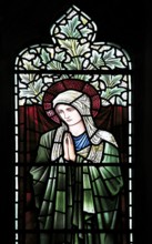 Church of Saint Mary Magdalene stained glass window, Thornham Magna, Suffolk, England, UK design by