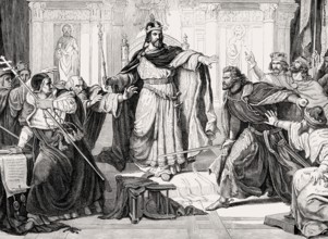 Otto of Wittelsbach, Otto I, Duke of Bavaria, attacking the Papal Legate on the Imperial Diet at