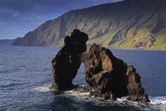 Canary Islands, El Hierro, Roque de la Bonanza and Parador, El Hierro, Canary Islands, Spain