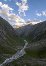 River Isel in the Umbaltal valley, Hohe Tauern National Park, East Tyrol, Tyrol, Austria