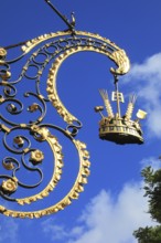 Brewers' guild sign, on the Vogthaus, Haus zu den Heiligen Drei Königen, from 1597, Stadt Neuss,