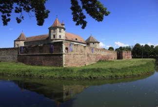 Fogarash Fortress, Cetatea Fagarasului, a historical monument, construction began in 1310, in the