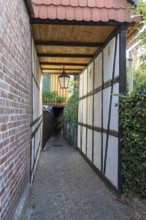 Historic Rosengasse, Rosmaringasse or Demutsgasse between the Oberpfarrkirchhof and the city wall