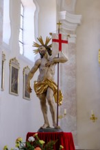 Christ Resurrection, Easter, Franz Xaver Parish Church, Thyrnau, Bavarian Forest, Lower Bavaria,