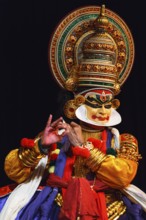 CHENNAI, INDIA, SEPTEMBER 8: Indian traditional dance drama Kathakali preformance on September 8,